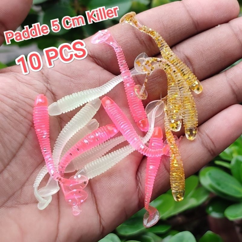 Softlure Paddle Tail Umpan Karet Killer Untuk GT, Kerapu, Sangsit Ikan karang Soft Lure