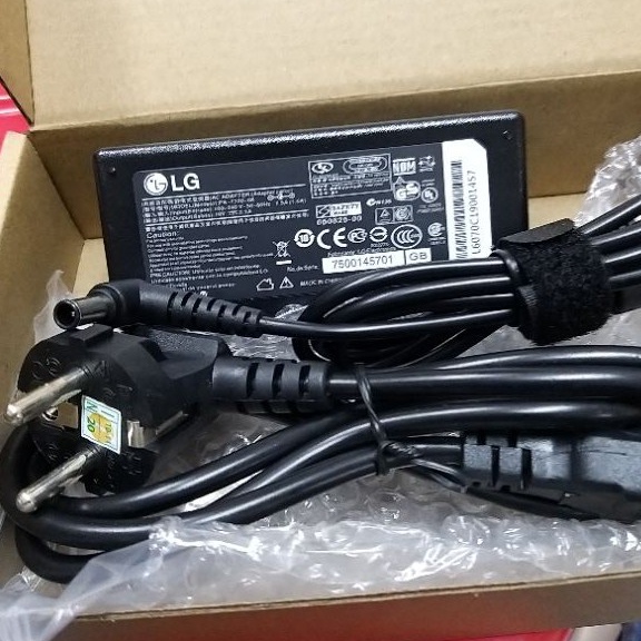 ORIGINAL ADAPTOR TV LG 22 - 24 inch 19V 2.1A(5.5*3.0)JARUM