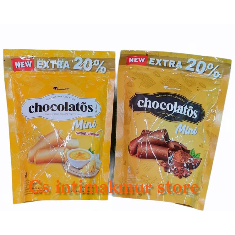 

Chocolatos Mini Wafer Roll Cheese & Cocholate 84 gr