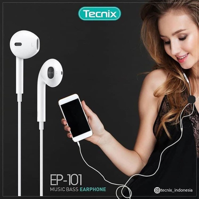 Headset Wired EP-101 Earphone Earbuds 1.2m High Sound Quality - Garansi Resmi 1 Tahun