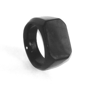 Natural Ring Cincin Giok Black Jade Aceh Terapi Model Segi