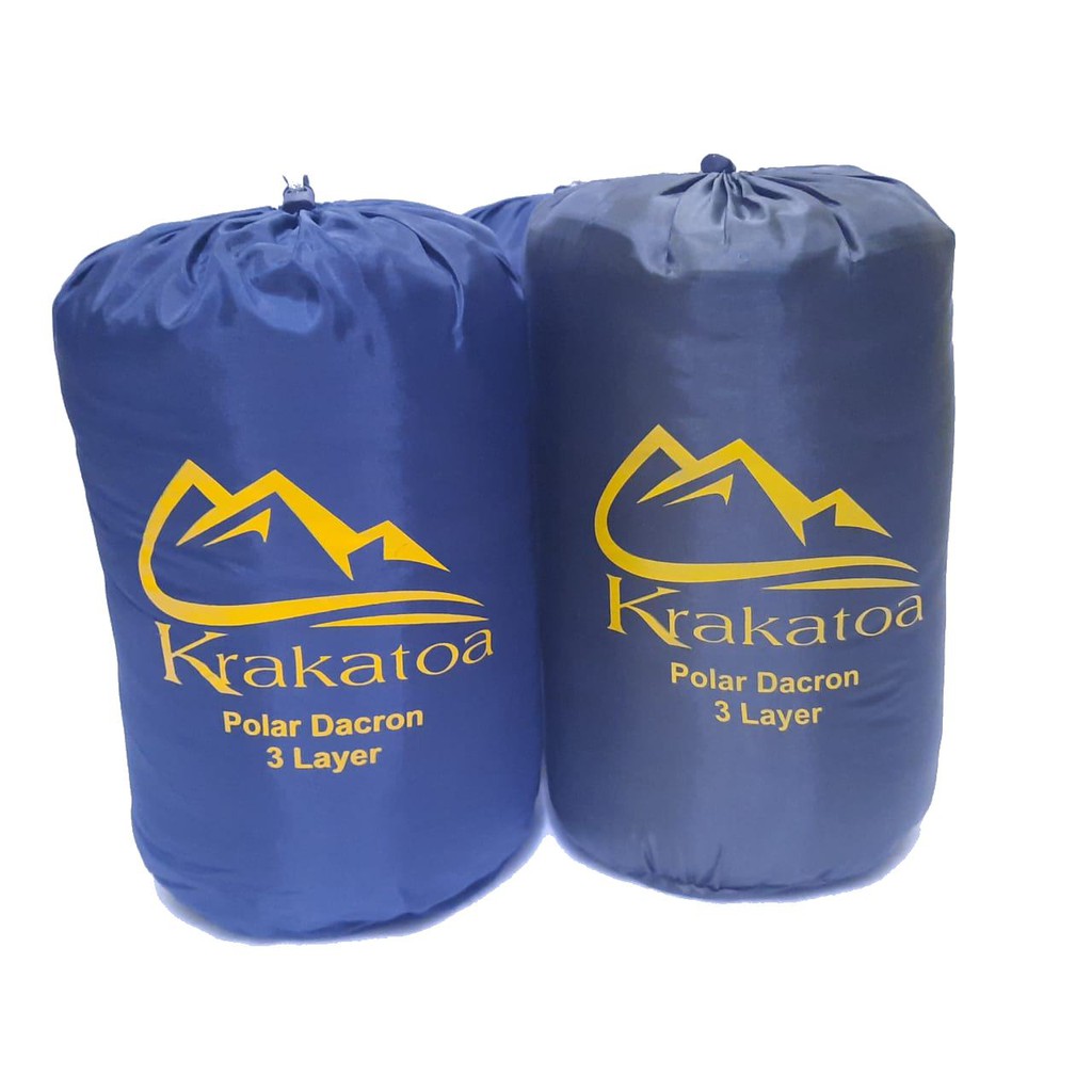 【Bisa COD】 Paket` Sleeping Bag Dacron 3 Lapis Tebal 4 OZ &amp; Matras` SleepingBag Kantong Dakron Layer