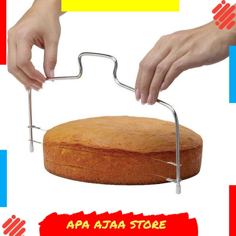 Paling Dicari ! Pemotong Kue Adjustable Wire Cake Cutter Slicer Leveler