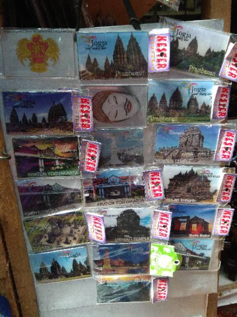 TERMURAH! BEST SELLER! MAGNET KULKAS JOGJA CANDI PRAMBANAN DAN BOROBUDUR UNIK CANTIK - SOUVENIR