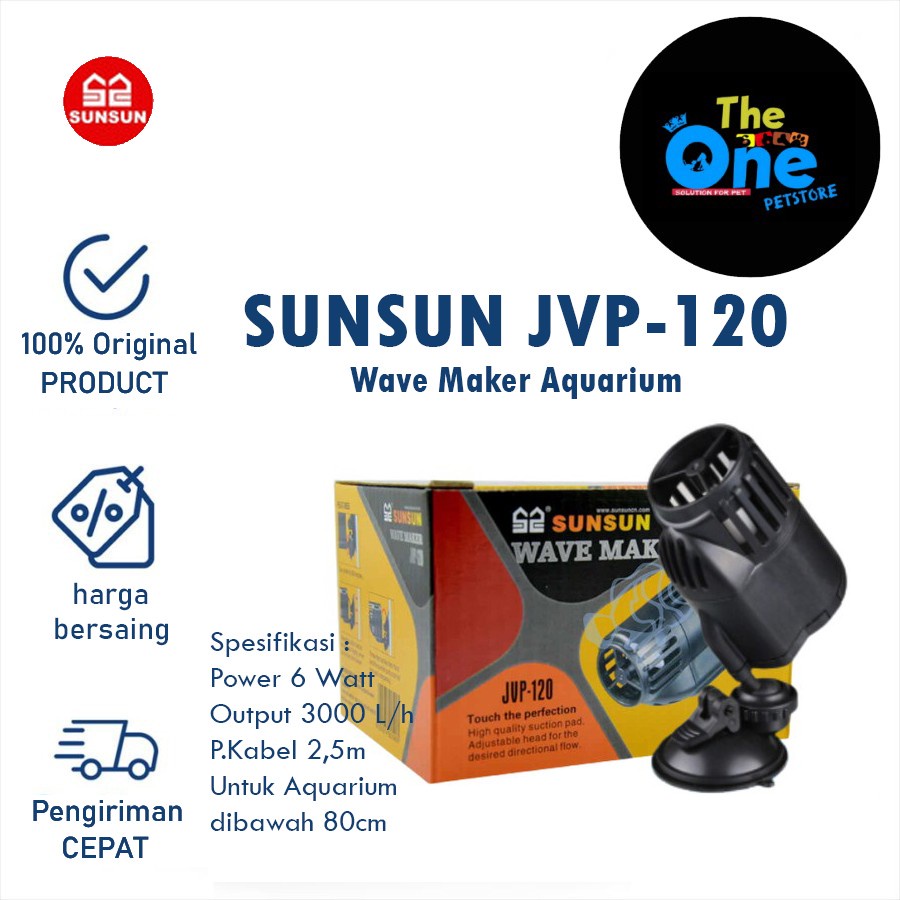 SUNSUN JVP120/ JVP 120 Wavemaker/Wave/Gelombang Ombak/Arus Akuarium