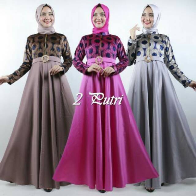 20+ Trend Terbaru Gamis Bahan Bludru