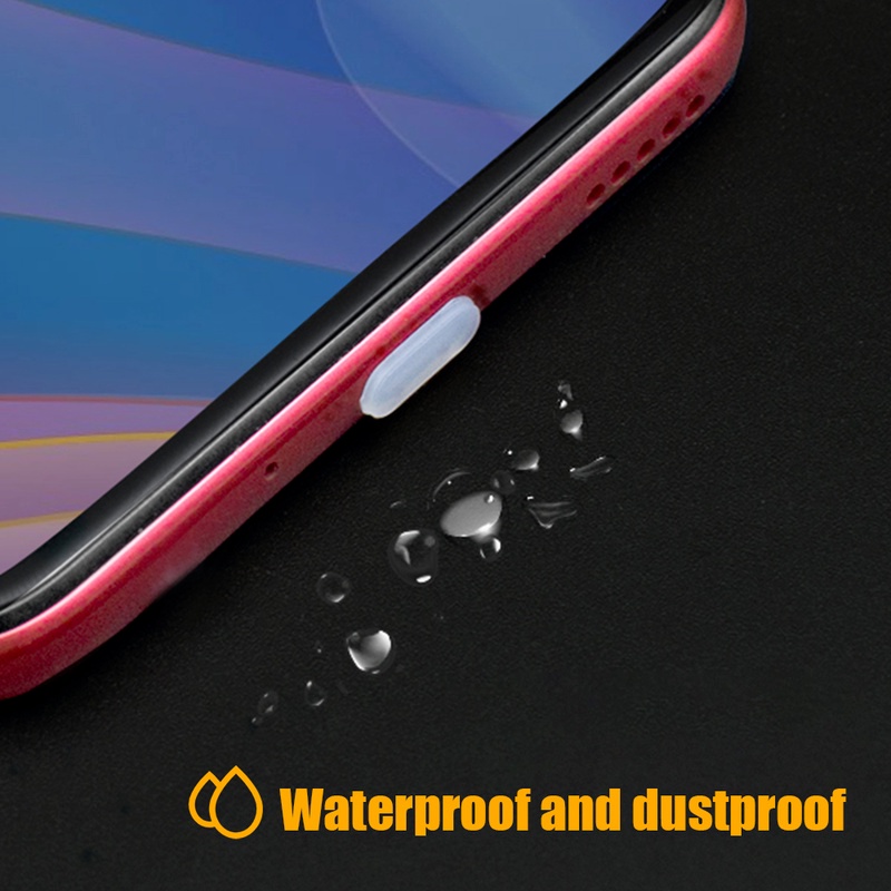 Penutup Port Pengisi Daya USB Tipe C Bahan Silikon Anti Debu Untuk Smartphone