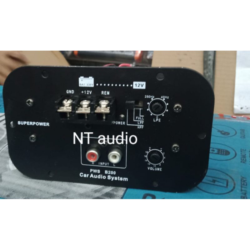 Kit modul penguat audio subwoofer aktif 12 volt 450 watt untuk sistem audio mobil