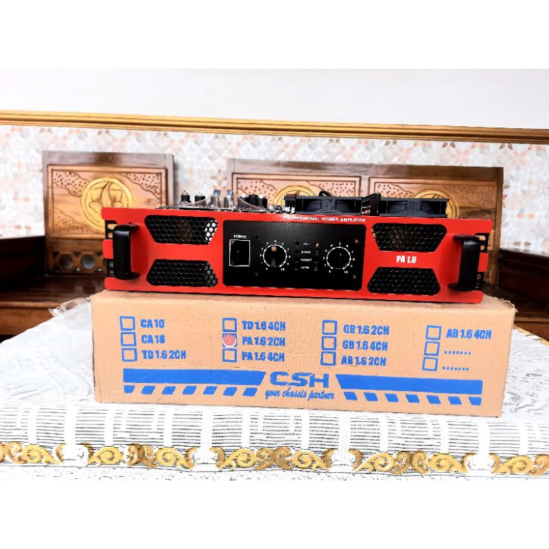 Box power amplifier tebal dan kokoh terbuat dari plat pilihan