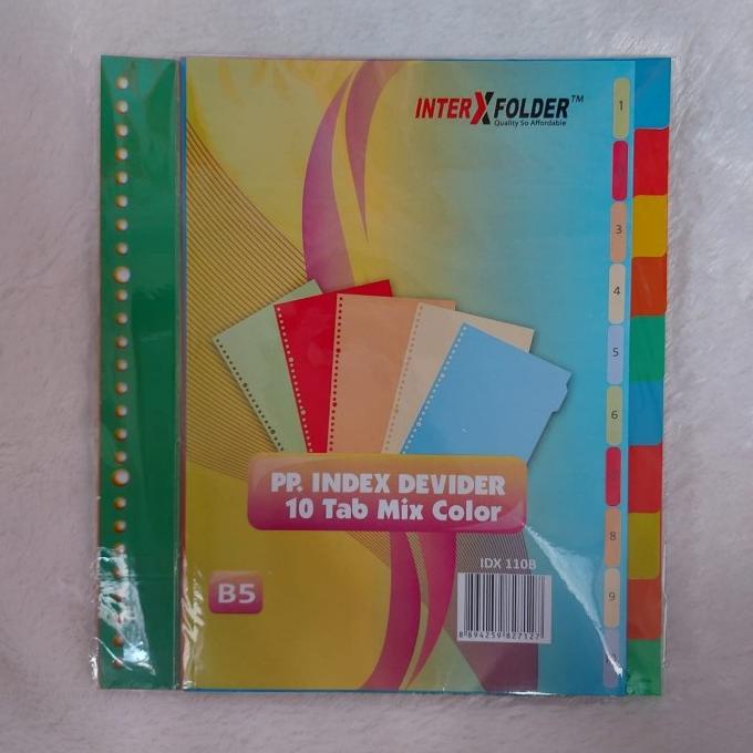 

PEMBATAS BINDER INTER X FOLDER MIX COLOUR A5 DAN B5