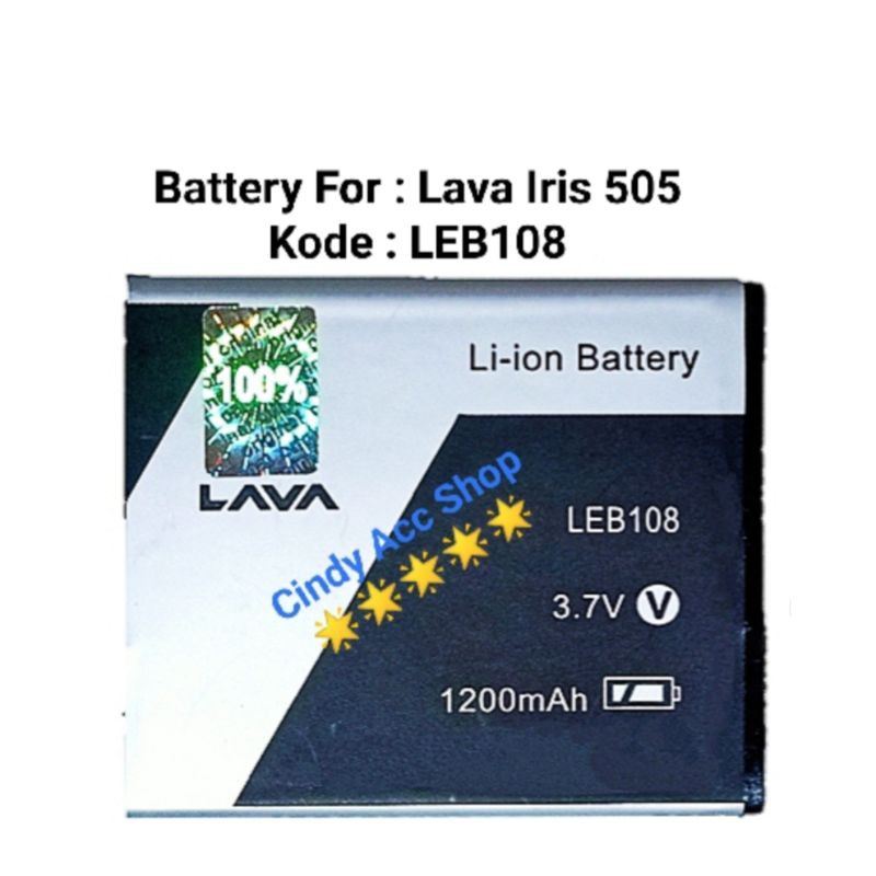 Baterai Batre Lava Iris 505 LEB108 Original Battery