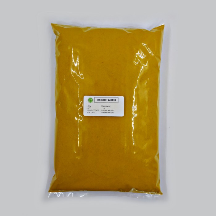 

TEMULAWAK BUBUK 1 KG KUALITAS PREMIUM 100% ASLI