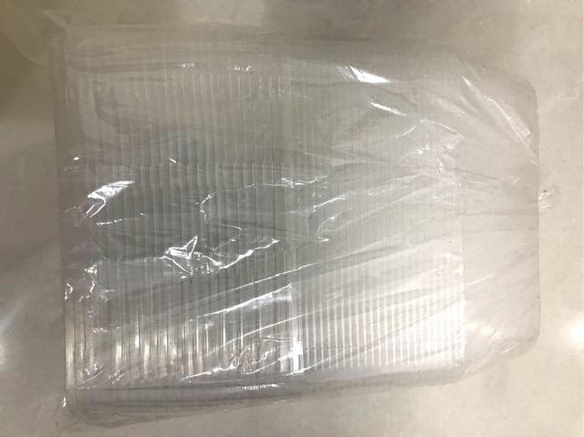 Kotak makan plastik ukuran750ml isi 25set