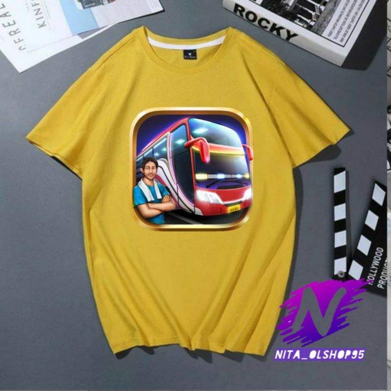 bus simulator baju kaos anak dan dewasa bus simulator