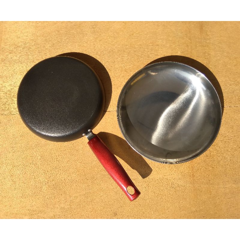 Crepes Maker 22 cm + Dough Pan Stainless Premium