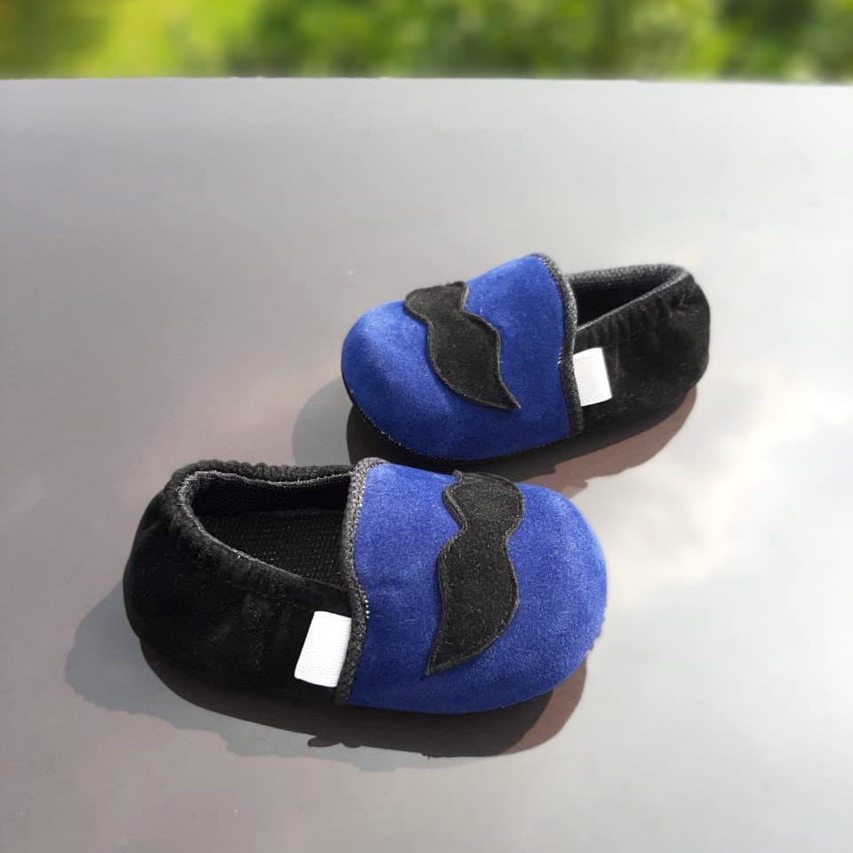 VINANDOZ PRL06 Sepatu Bayi Prewalker Newborn anak 1_11 bulan - Motif kumis