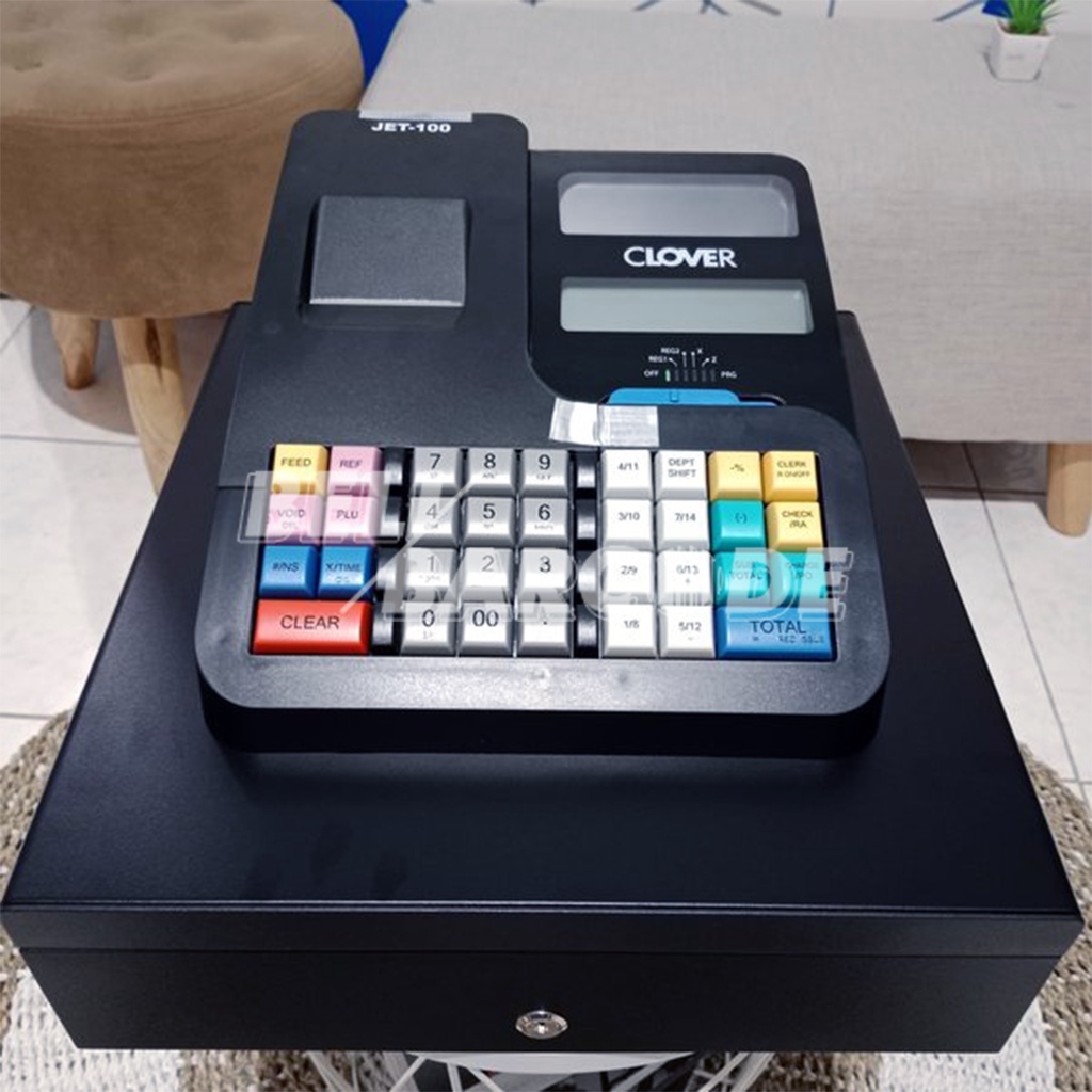 MESIN KASIR CLOVER JET-100 / JET100 CASH REGISTER ALL IN ONE