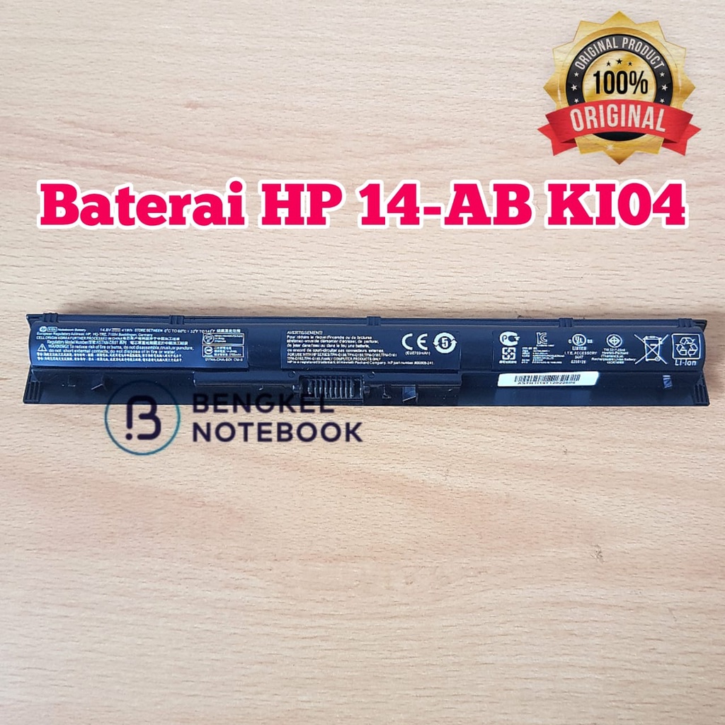 Baterai Laptop HP 14-AB 15-AB 15-AG 17-G HSTNN-LB6S KI04 K104