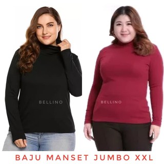  MANSET  BAJU  WANITA JUMBO XXL KAOS DALAMAN POLOS KAOS 