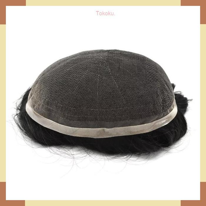 Toupee Men Wig Laki Laki Rambut Palsu Pria Hair Replacement