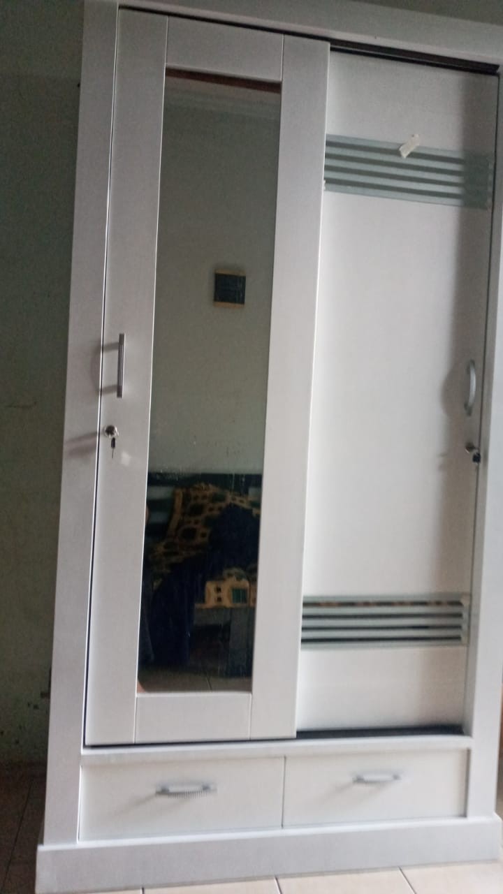 Lemari Pakaian 2 Pintu Sleding Full Duco Paten