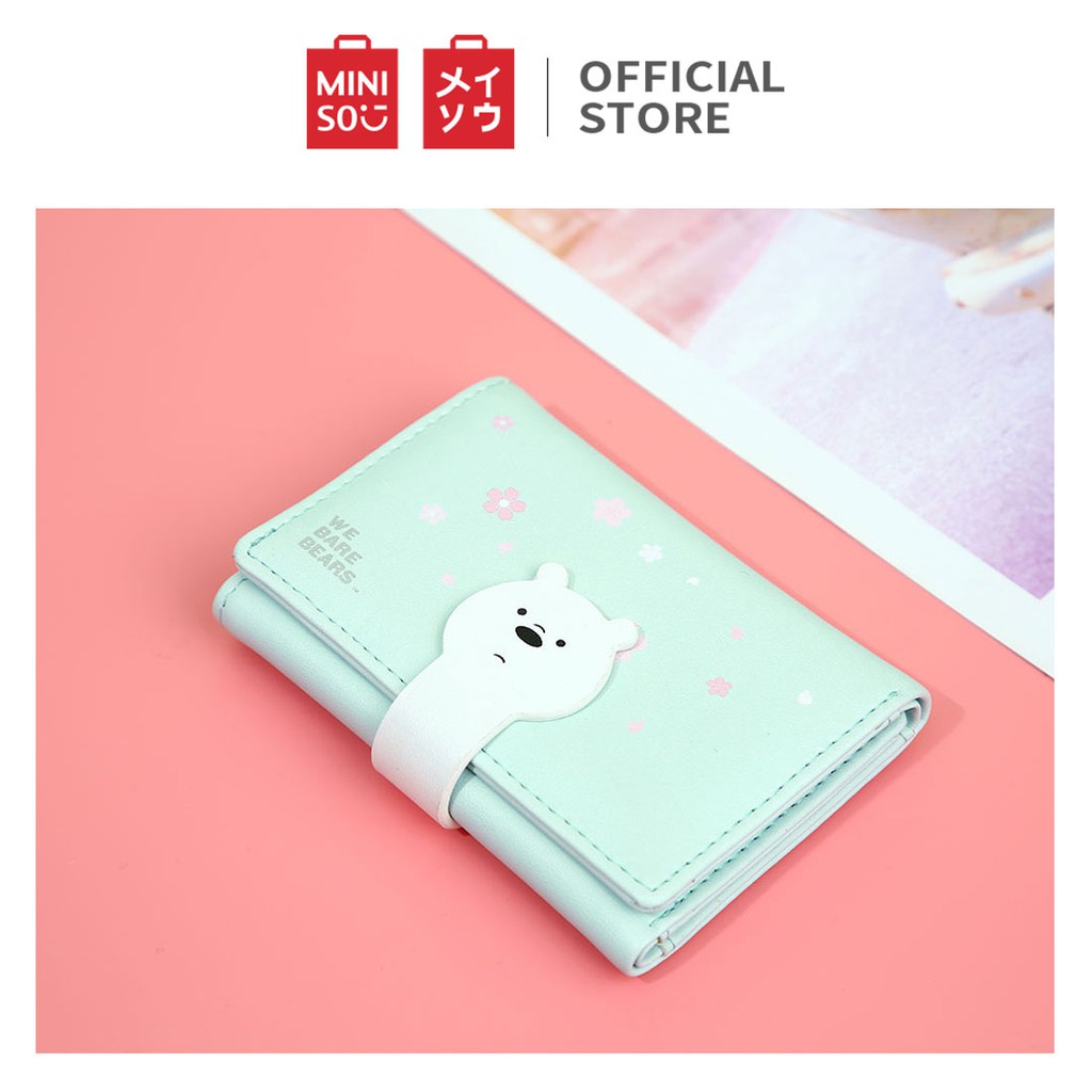  MINISO  Dompet  Wanita Kecil  Lipat  3 Kali Tas Mini Pendek 