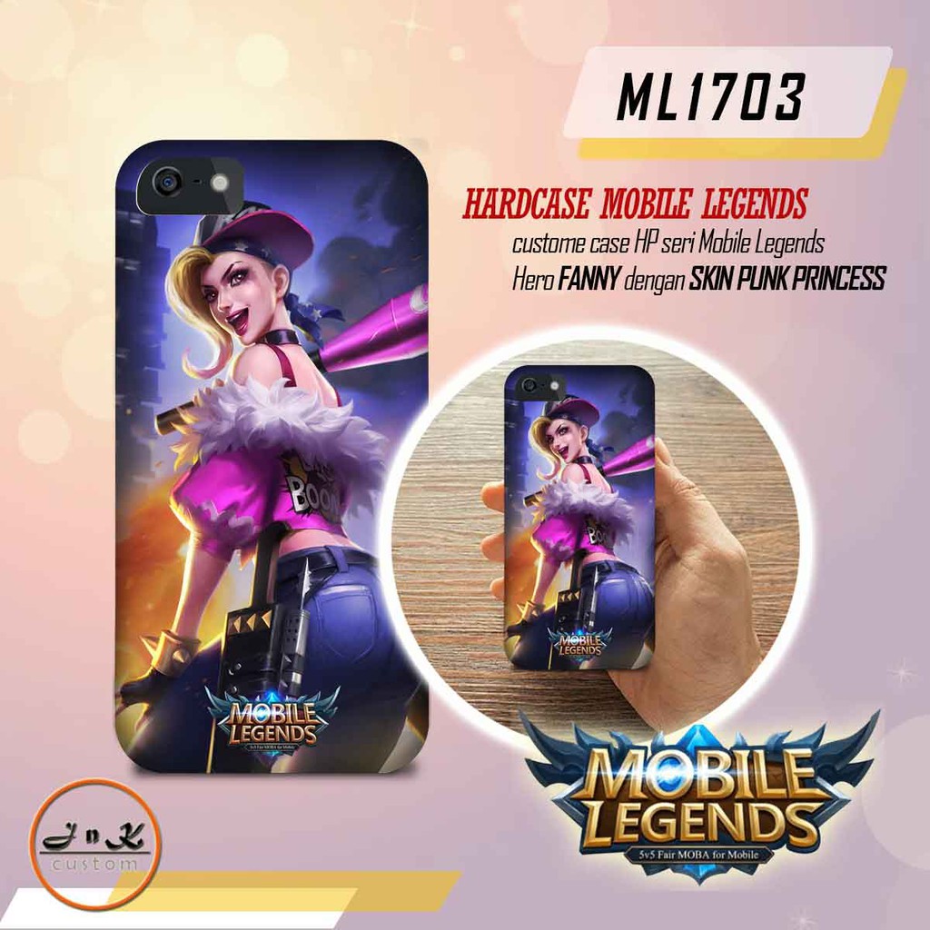 CUSTOM CASE MOBILE LEGENDS - HERO FANNY, SKIN PUNK PRINCESS