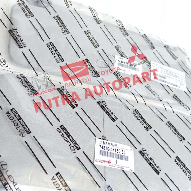 sun visor / penahan matahari innova 2005-2015 original