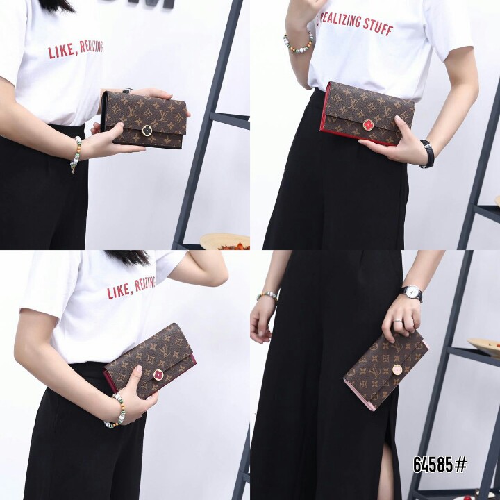 Dompet Wanita LV Louis Vuitton Flore Wallet H64585