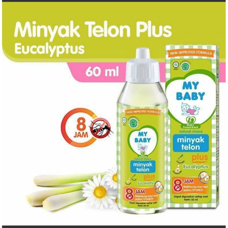 My baby Minyak Telon Plus Eucalyptus Lavender Longer Protection Minyak Pijay Bayi Anti Nyamuk