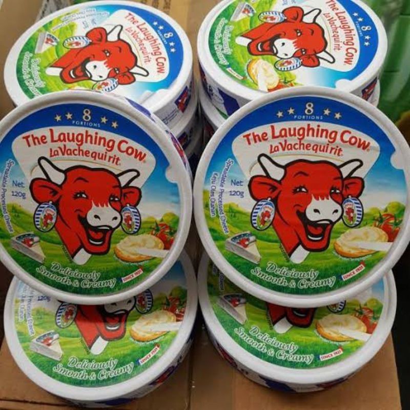 

THE LAUGHING COW Lavache Cheese Keju LA VACHE Quirit THE LAUGHING COW ISI 8 PCS 120 Gram Lavache Triangle Cheese