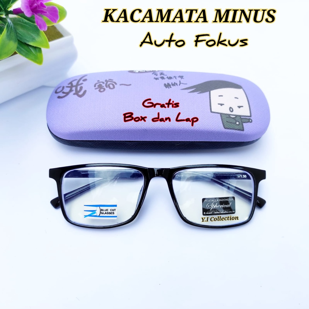 COD-Kacamata MINUS (-) Jarak Jauh Kacamata Mins -0.50 s/d -4.00 PRIA DAN WANITA LENSA BLUERAY ANTI R