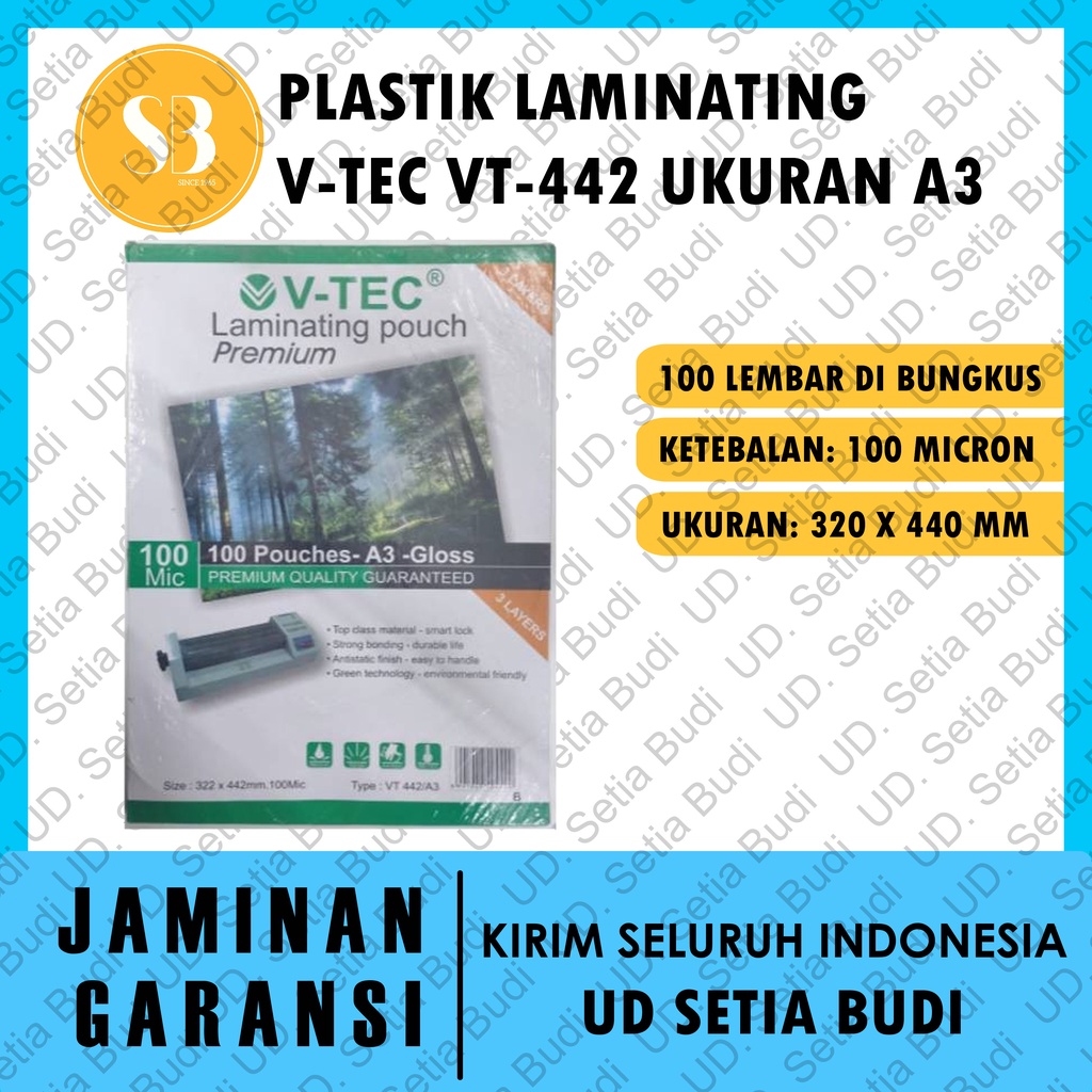 Plastik Laminating V-Tec VT-442 Ukuran A3