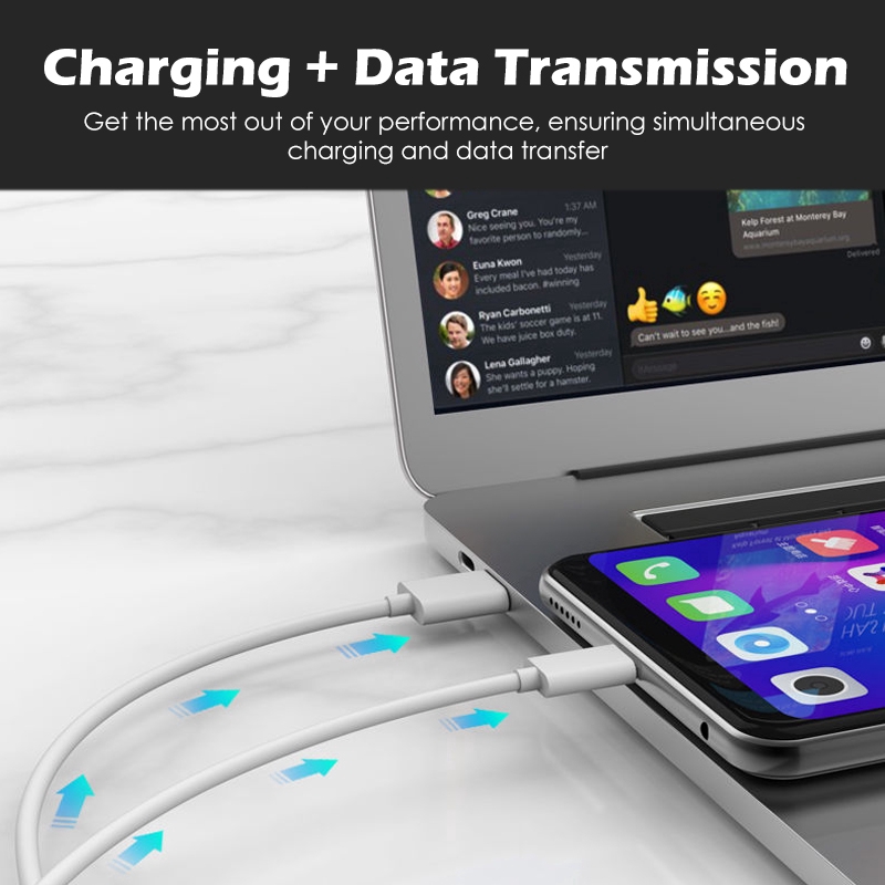 Kabel Data 2A Fast Charger Cable Micro USB Lightning Type C Data Transmission Safe Smart Chip