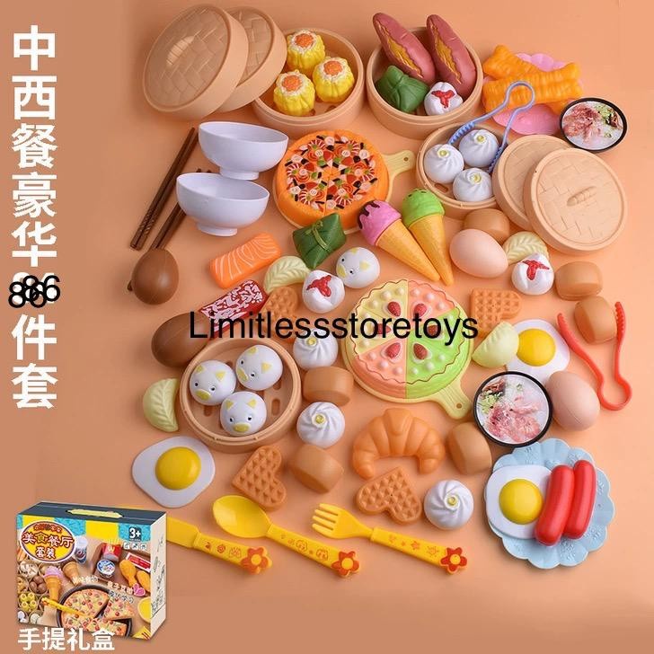 Mainan Pretend play fastfood DIMSUM, KFC, BBQ, HOTPOT / Pretend Play