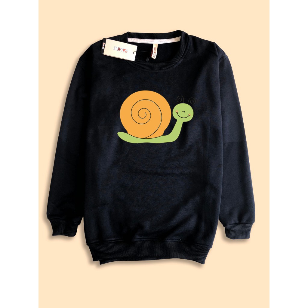 Jaket sweater premium snail siput keong lucu kartun