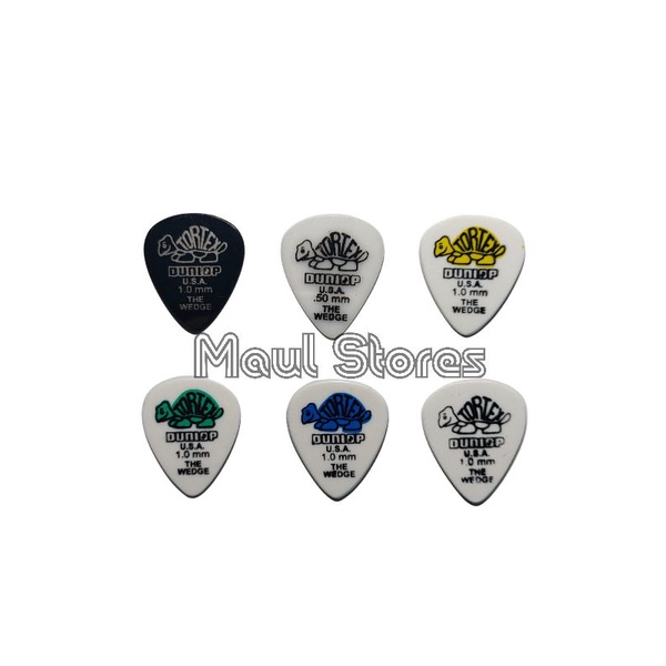 Pick Gitar Dunlop Tortex USA Pemetik Gitar 0,50mm dan 1,00mm