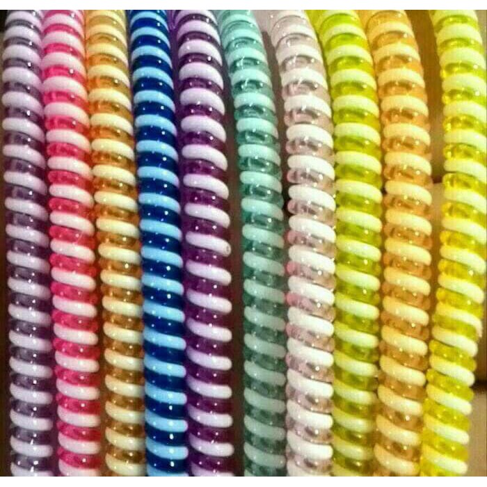PELINDUNG KABEL CHARGER SPIRAL PROTECTOR DATA CABLE WARNA - WARNI
