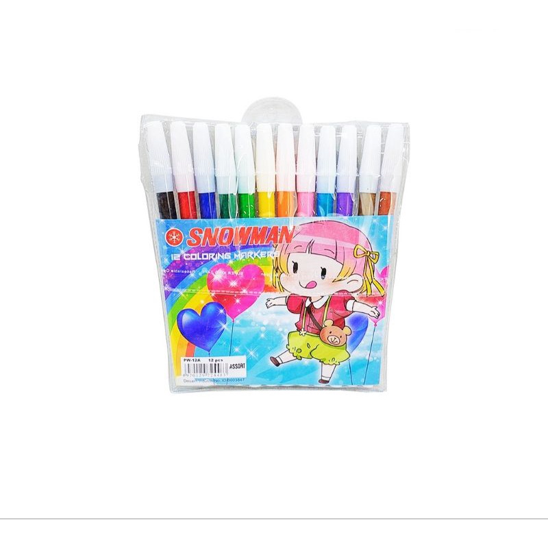 

Spidol Snowman Isi 12 Warna 12PWA