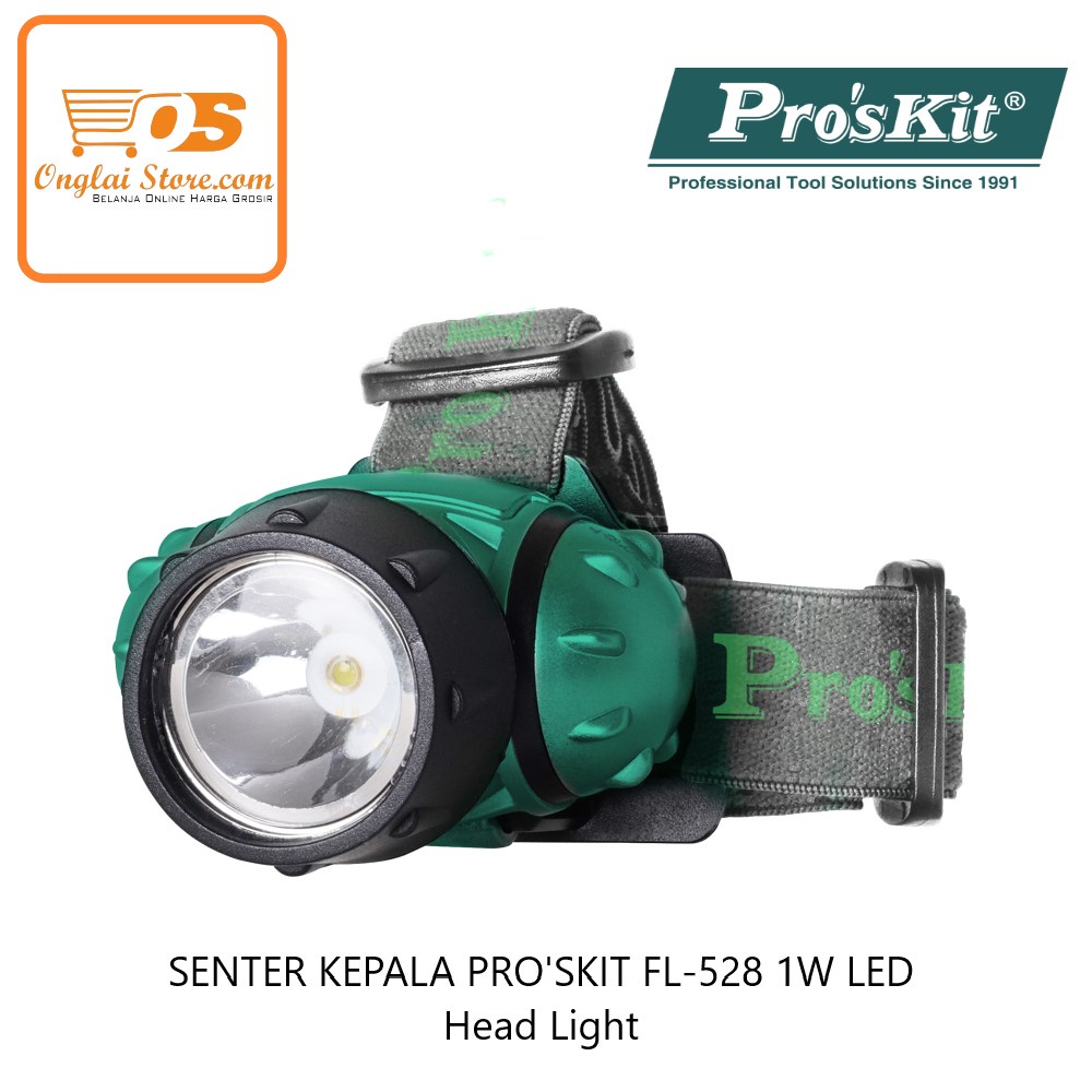 PROSKIT SENTER KEPALA PRO'SKIT FL-528 1W LED Head Light ORIGINAL