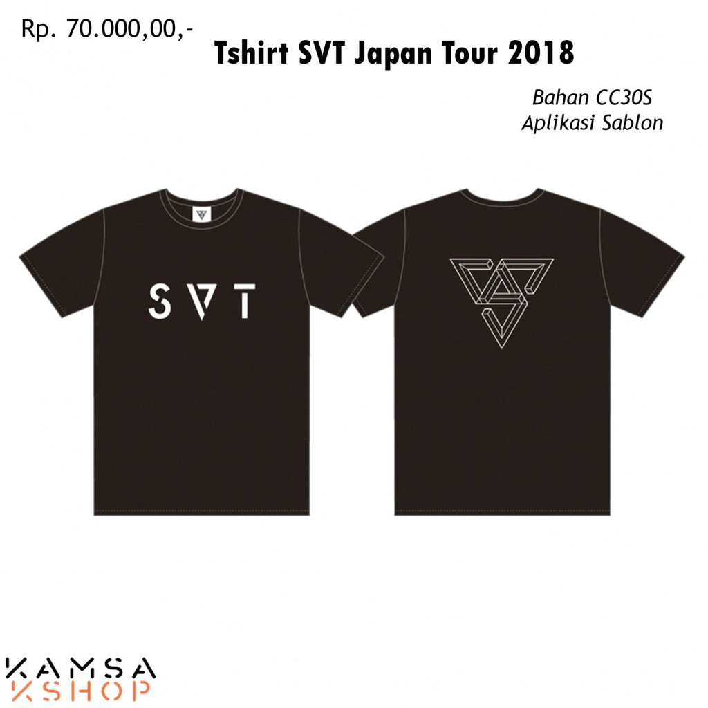 BAJU SEVENTEEN JAPAN TOUR 2018 TSHIRT SEVENTEEN JAPAN TOUR 2018 KAOS SEVENTEEN