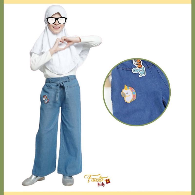Kulot jeans terbaru anak perempuan kuda poni/kulot jeans anak telaris/kulot jeans anak perempuan