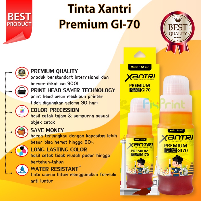 Tinta Xantri GI70 GI 70 GI-70 gi70 Printer G5070 G6070 GM2070 GM4070 G7070