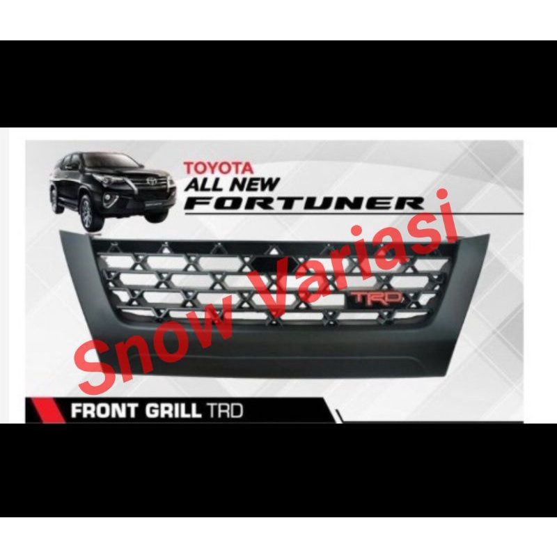 Gril Grill Grille depan all new fortuner 2016 2018 TRD hitam doff dop