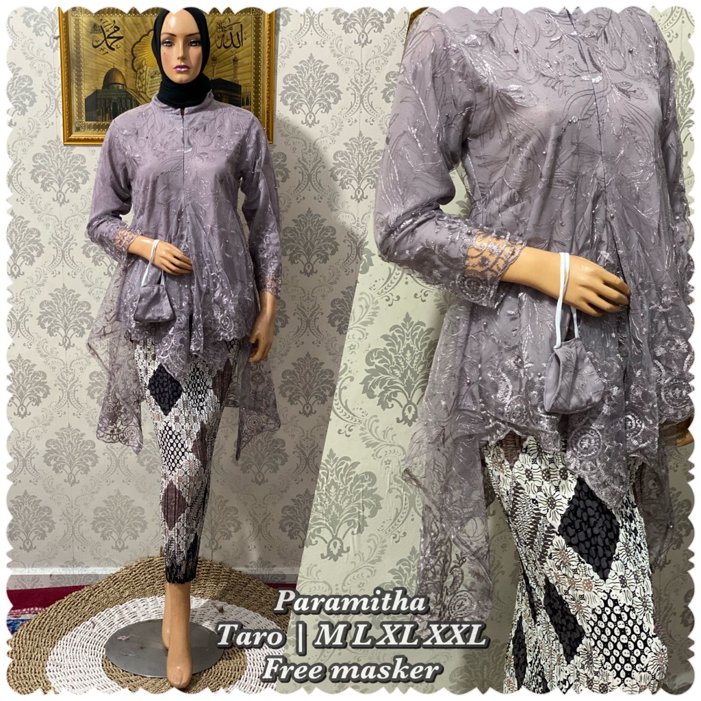 (COD)Tunik tulle Paramitha_ kebaya tunik _kebaya muslim _ Tunik pesta_Tunik kondangan_kebaya