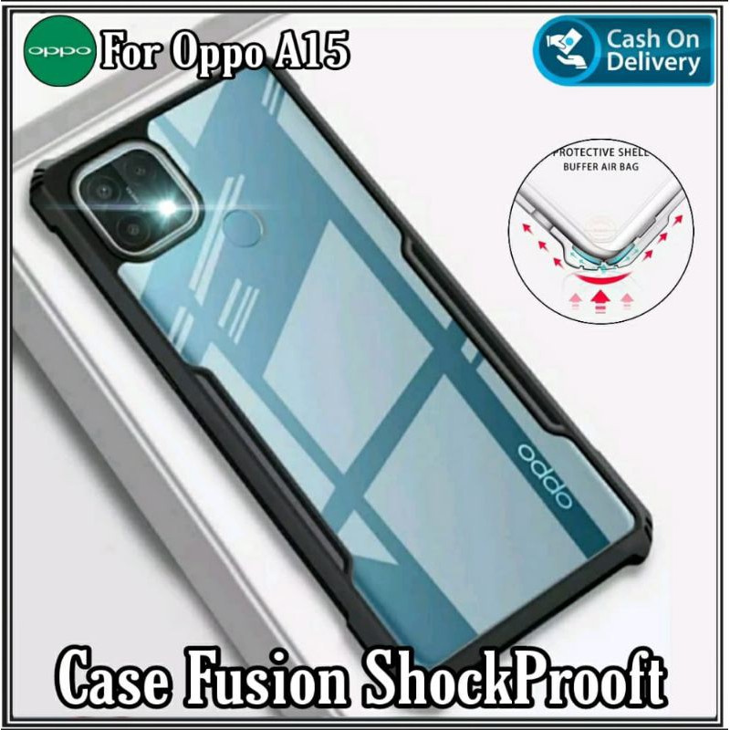 Case Oppo A15 Soft Hard Tpu Transparan Casing Cover