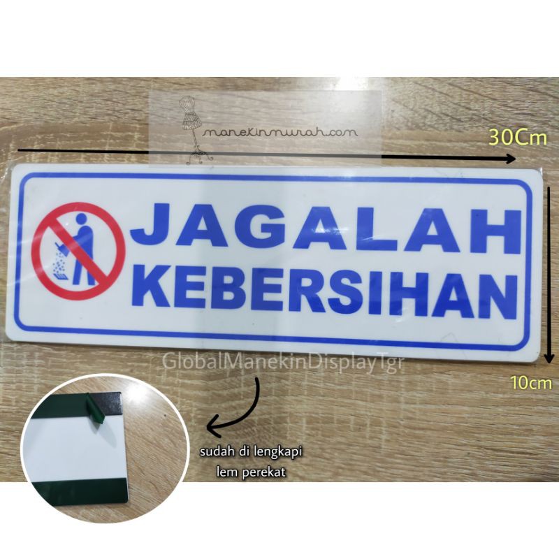 

Stiker Jagalah Kebersihan - Acrylic