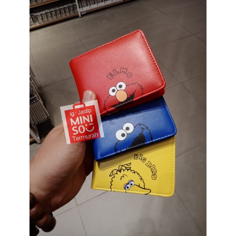 MINISO x SESAME STREET ELMO DOMPET LIPAT