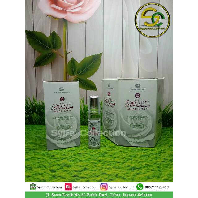 Parfum Or Minyak Wangi Al Rehab 6ml Aroma Musk Rose