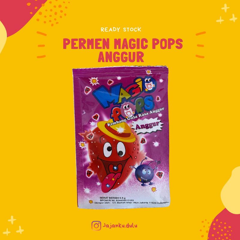 

permen / permen magic pop anggur / magic pop / magic / permen manis